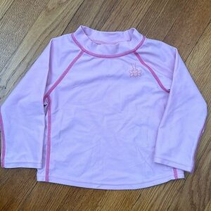 Green sprouts pink rash guard. 3t.
